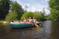 Rafting on the Vltava river