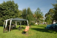 Camping in the garden